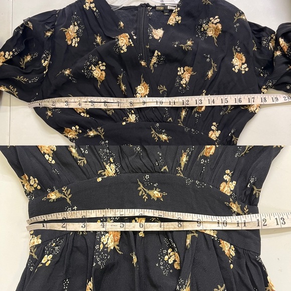 Maje Rasmus Dress Black Floral - Picture 8 of 13